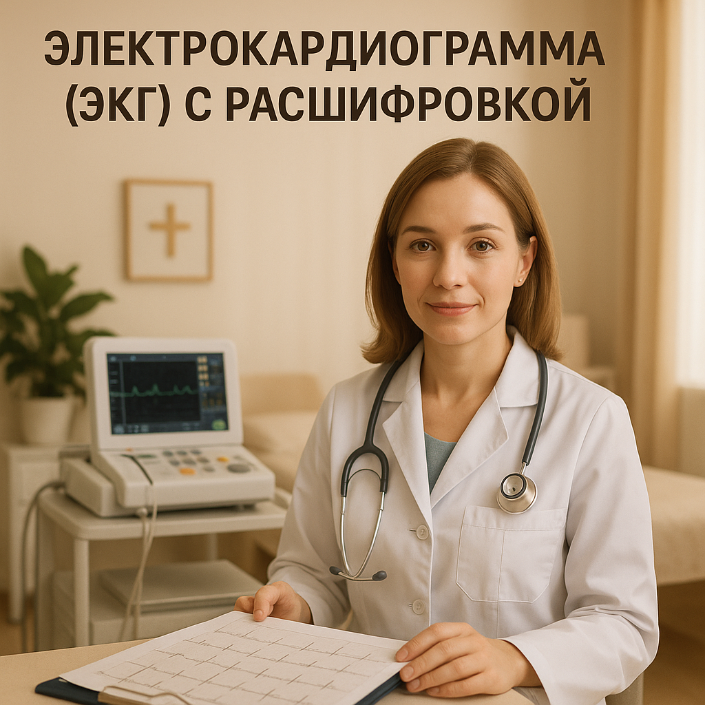 Электрокардиограмма (ЭКГ) с расшифровкой